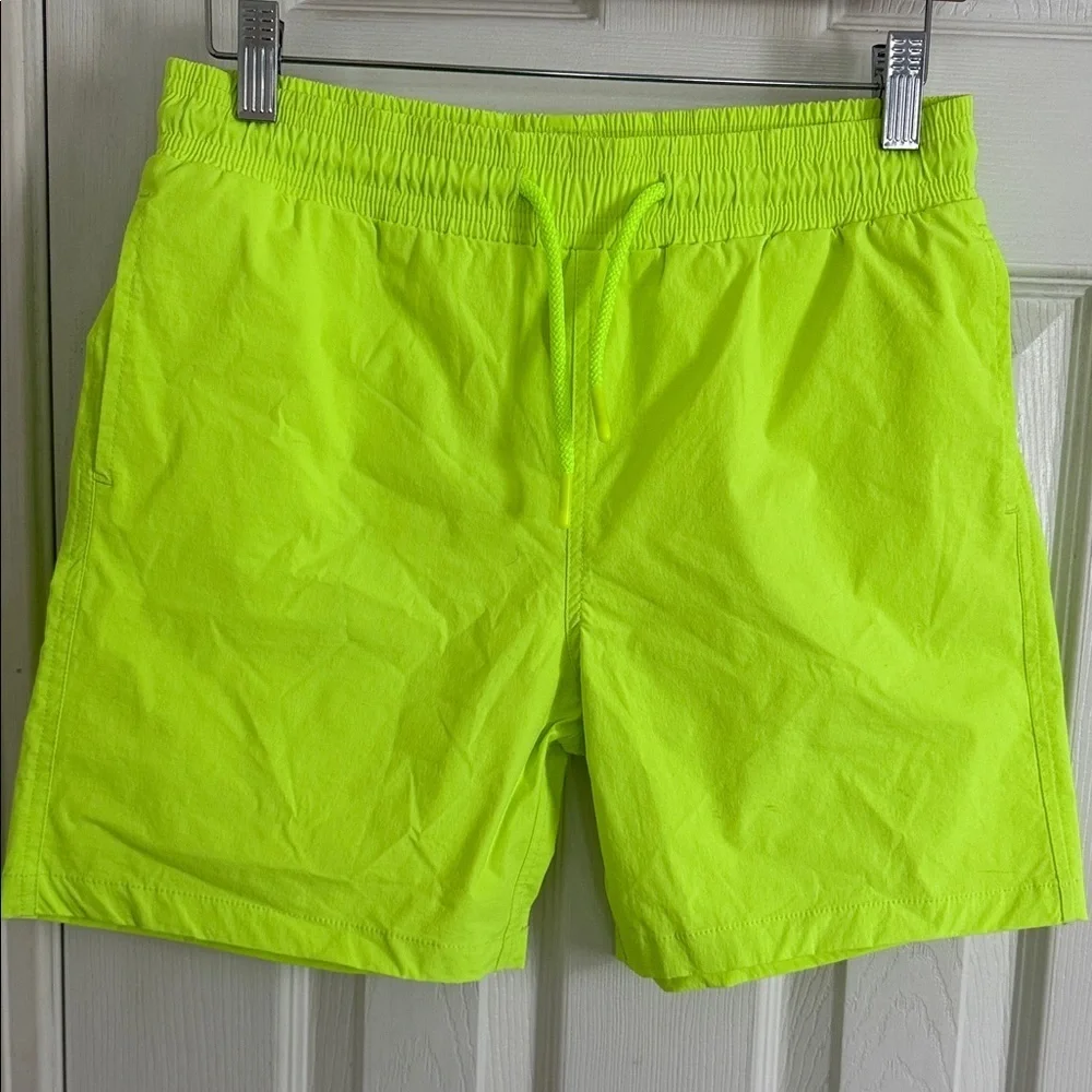 NWT Fashion Nova Neon Green Kids Swim Trunks